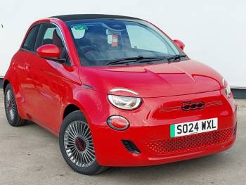 2024 (24) Fiat 500C 87kW Red 42kWh 2dr Auto